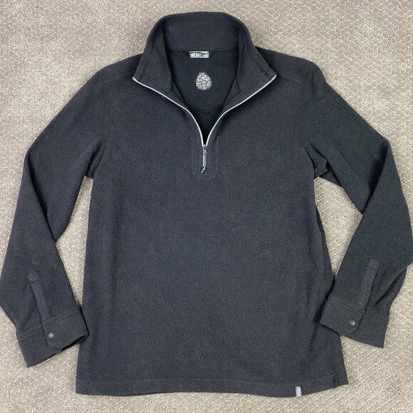 Stio Turpin Half Zip Fleece Pullover Men's Medium Dark Gray 1/4 Zip 1/2 Zip - Picture 5 of 12